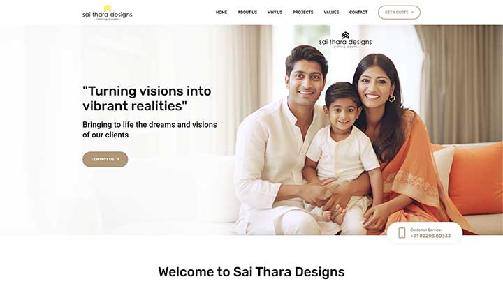 Sai Thara Designs – Website